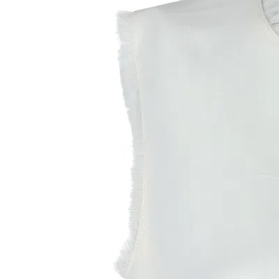 Antonelli Fringed-trim Top In White
