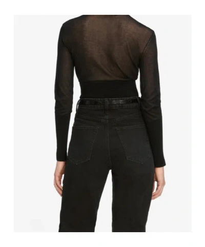 Frame The Sleek Sweater In Black
