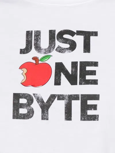 Coperni Just One Byte Printed T-shirt In White