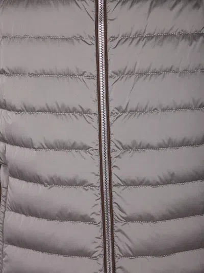 Moorer Long-sleeve Down Jacket In Gray