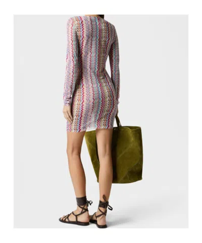 Missoni Chevron-pattern Mini Dress In Multi