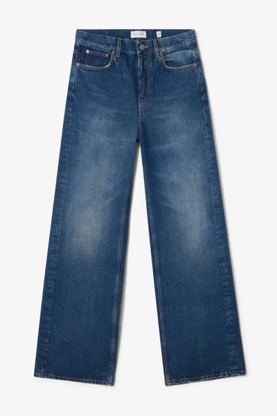 House Of Dagmar Five-pocket Jeans In Blue