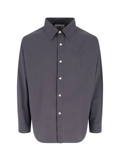 Mfpen Executive Check-pattern Shirt In Gray