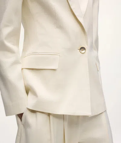Karl Lagerfeld Kl Studio Structured Blazer In White