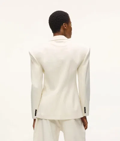 Karl Lagerfeld Kl Studio Structured Blazer In White