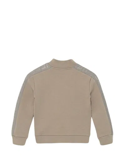 Guess Zip-up Logo Jacket In Multi