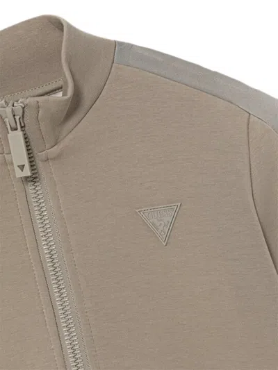 Guess Zip-up Logo Jacket In Multi