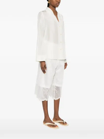 Forte Forte Button Blouse In White