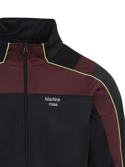 Martine Rose Shrunken Tech Jacket Contrast Trim Design In Black