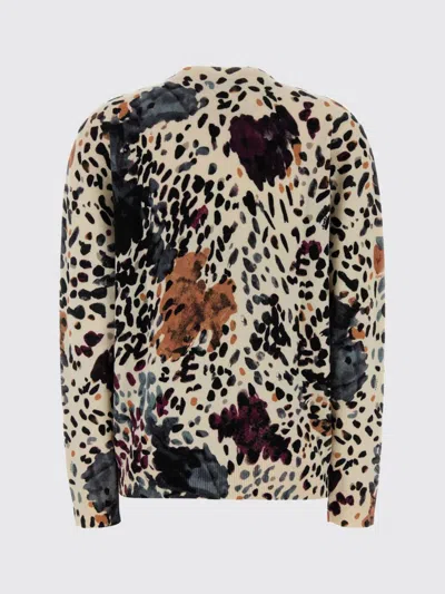Fendi Wool And Cashmere Moth-print Pullover Clothing In Multi