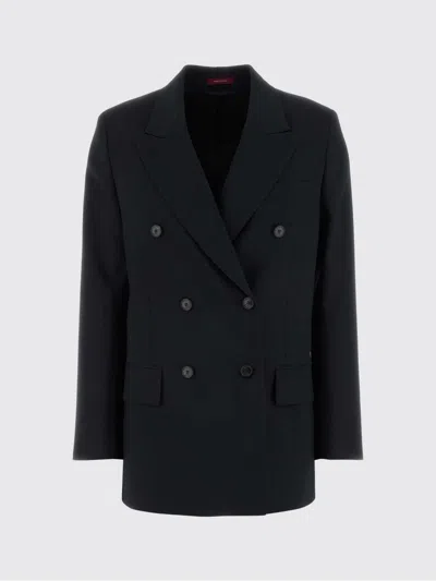 Gucci Double-breasted Gg Wool Jacket In Blue