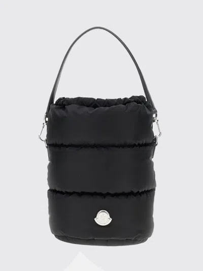 Moncler Caradoc Fabric Bucket Bag With Adjustable Strap In Black