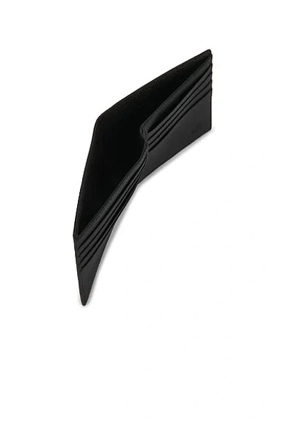 Valentino Vlogo Signature Billfold Black Leather Wallet In Black