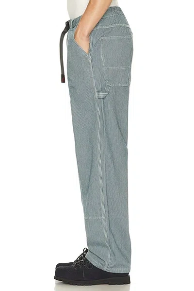 Gramicci Overdyed Hickory Work Pant In Pattern