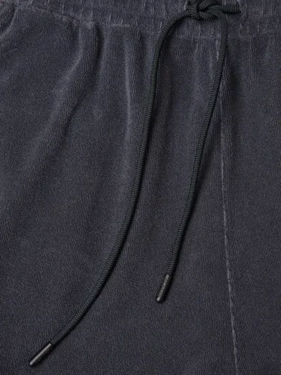 Closed Drawstring Track Shorts In Gray