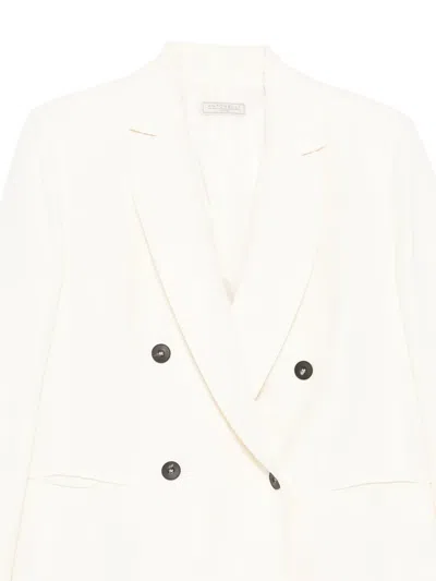Antonelli Double-breasted Blazer In White