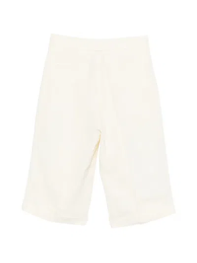Antonelli Button Roll-up Shorts In Neutral