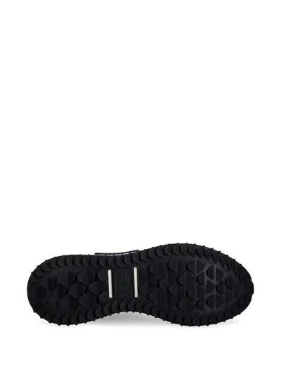 Ea7 Logo-print Sneakers In Blue