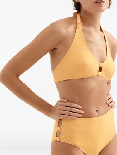 Eres Triangle Bikini Top In Orange