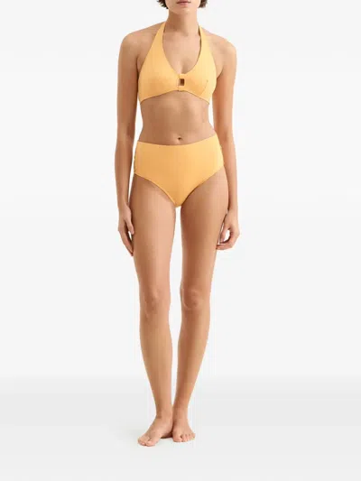 Eres Triangle Bikini Top In Orange