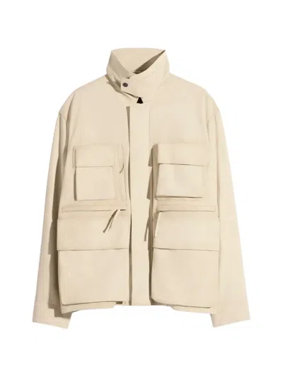 Lemaire Reporter Multi-pocket Jacket In Neutral