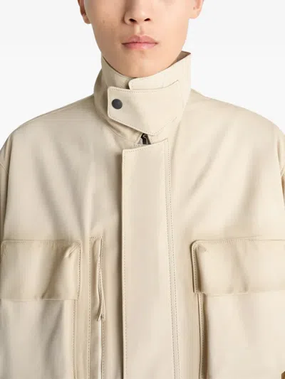 Lemaire Reporter Multi-pocket Jacket In Neutral