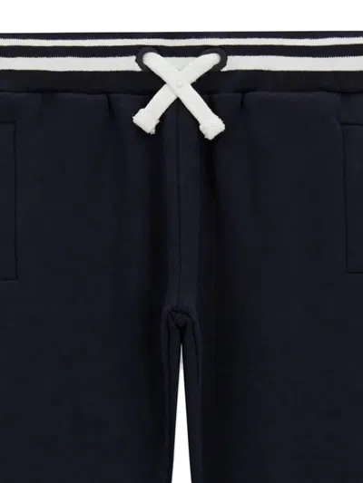 Guess Striped Drawstring Track Pants In Blue