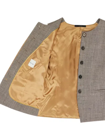 Paul Smith Buttoned Top In Brown