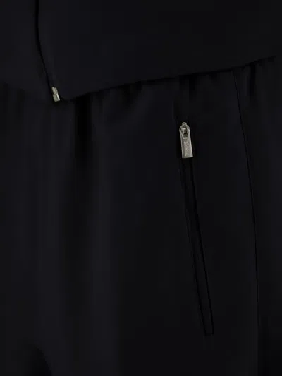 Laminar Drawstring Elasticated Trousers In Black