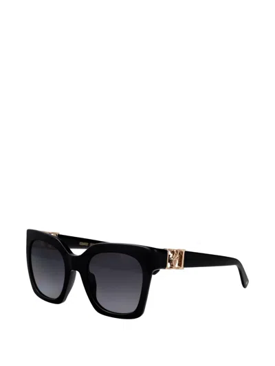 Dsquared2 Logo Square-frame Sunglasses In Black