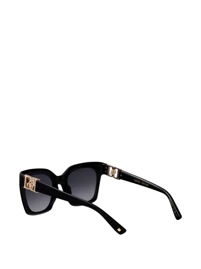 Dsquared2 Logo Square-frame Sunglasses In Black