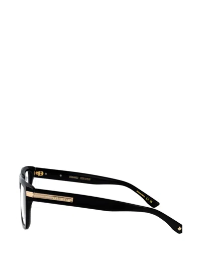 Dsquared2 Rectangle-frame Glasses In Black