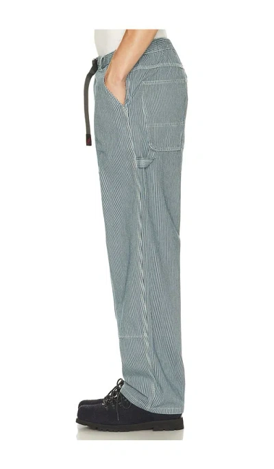Gramicci Overdyed Hickory Work Pant In Pattern