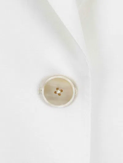 Givenchy Button Wool Blazer In White