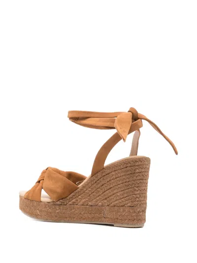 Manebi Knot Tie Espadrilles In Neutral
