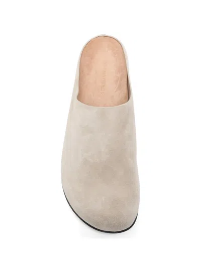 Common Projects Logo-debossed Suede Clogs In Multi