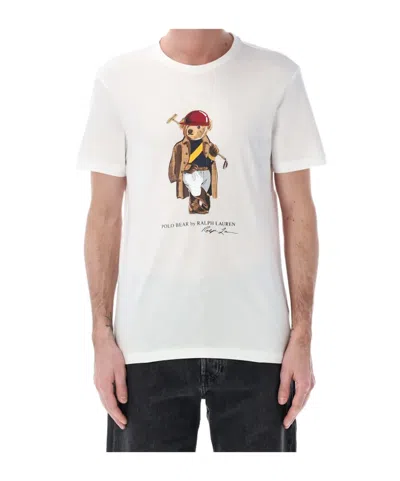 Polo Ralph Lauren Cotton Polo Bear T-shirt In White