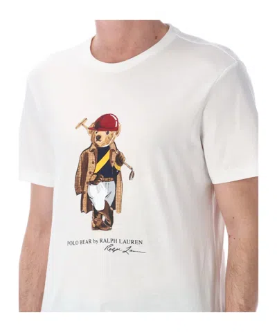 Polo Ralph Lauren Cotton Polo Bear T-shirt In White