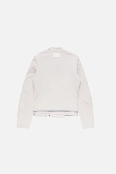 Acne Studios Denim-panel Jacket In White