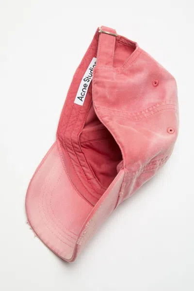 Acne Studios Logo Cap In Pink
