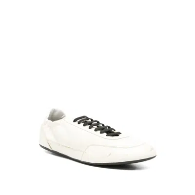 Prada Collapse Lace-up Sneakers In White