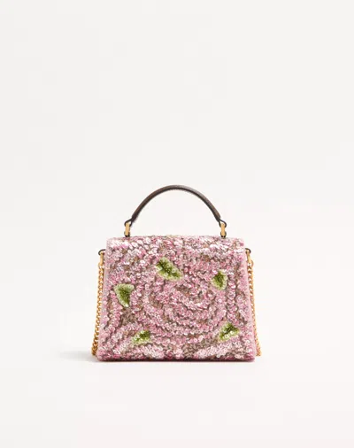 Valentino Mini Vsling Embroidered Handbag In Multi
