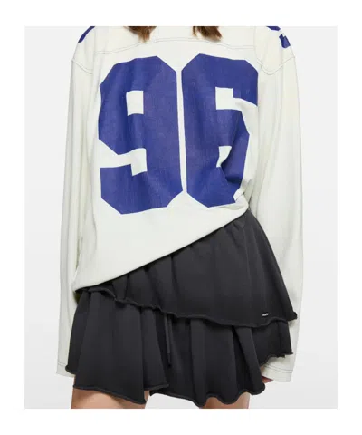 Acne Studios Ruffled Drawstring Mini Skirt In Black