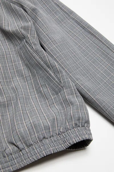 Acne Studios Plaid Zip Jacket In Gray