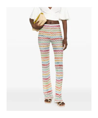 Missoni Flared Casual Pants In Multi
