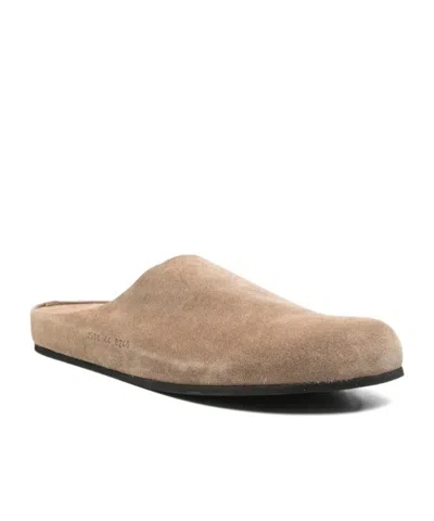 Common Projects Round-toe Slippers In Neutral