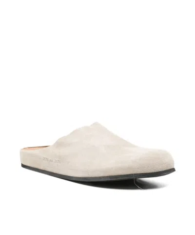 Common Projects Round-toe Slippers In Neutral