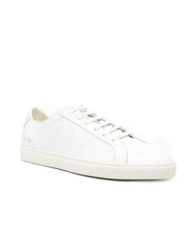 Common Projects Bball Summer Edition Leather Sneakers In White