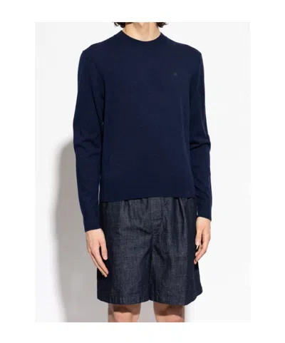 Acne Studios Long-sleeved Sweater In Blue