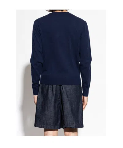 Acne Studios Long-sleeved Sweater In Blue
